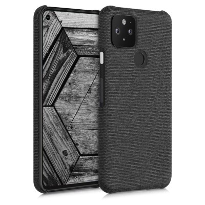 Husa pentru Google Pixel 5, Textil, Gri, 52433.19 foto