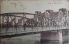 1908, CP antebelica Lugoj, Lugos, Banat, podul, Circulata, Fotografie