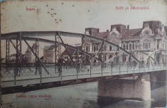 1908, CP antebelica Lugoj, Lugos, Banat, podul