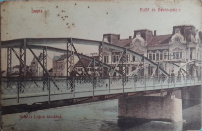 1908, CP antebelica Lugoj, Lugos, Banat, podul foto