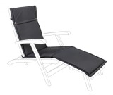 Cumpara ieftin Perna sezlong din textil gri Paddet 50 cm x 176 cm x 3 h