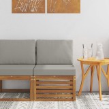 vidaXL Canapea Medie pentru Exterior Lemn Solid de Acacia natural 900491