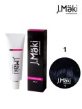 Cumpara ieftin J.Maki Professional Vopsea de par permanenta Negru 60 ml profesionala