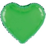 Balon din folie metalizata, flippy, figurina inimioara, model simplu, tematica iubire, 40 cm, ambalaj individual, pai inclus, umflare cu aer sau heliu