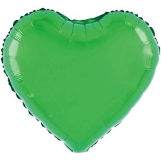 Balon din folie metalizata, flippy, figurina inimioara, model simplu, tematica iubire, 40 cm, ambalaj individual, pai inclus, umflare cu aer sau heliu