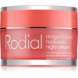Rodial Dragon's Blood Hyaluronic Night Cream crema de noapte pentru reintinerire 50 ml