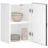 Dulap bucatarie negru Gossi Kalmar 40x31x60cm, lemn prelucrat, rafturi, depozitare, montaj inclus