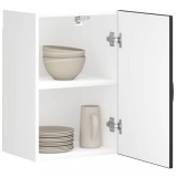 Dulap bucatarie negru Gossi Kalmar 40x31x60cm, lemn prelucrat, rafturi, depozitare, montaj inclus