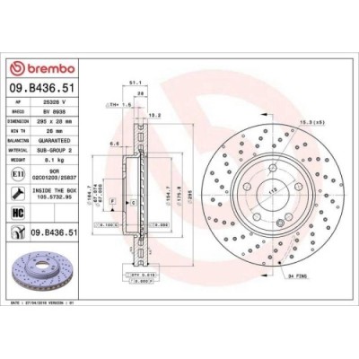 Set disc frana Mercedes Clasa A (W176) 06.12-05.18, B-Class Sports Tourer (W246 W242) 10.11-12.18, Cla Coupe (C117) 01.13-03.19, Cla Shooting Brake ( foto