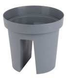 Ghiveci pentru balustrada Strend Pro Modern, gri, 25,5x28 cm