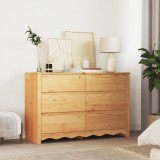 vidaXL Comodă cu sertare &quot;DRAMMEN&quot;, 111x43x73,5 cm, lemn masiv pin