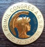(1) INSIGNA ROMANIA - TEMATICA MEDICALA - PSIHOLOGIE - PRIMUL CONGRES A.O.S.R. - BUCURESTI 1996