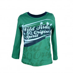 Bluza cu maneca lunga pentru baieti Wendee DS101118-1V, Verde foto