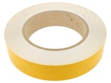 Bandă de marcare albă autoadezivă PVC 50mm x 50m FATH