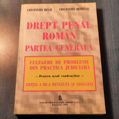 Drept penal roman partea generala culegere de probleme Constantin Bulai Mitrache