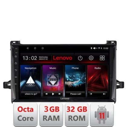 Navigatie Toyota Prius dupa 2015 D-TY50 Octa Core cu Android Radio Bluetooth Internet GPS WIFI DSP 3+32 GB 4G K LENOVO LITE CarStore Technology