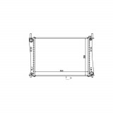 Radiator racire Ford Fiesta (Jhs), 11.2004-07.2008 Modelul St, Motorizare 2.0 110kw Benzina, tip climatizare Cu/fara AC, cutie Manuala, cu conectori