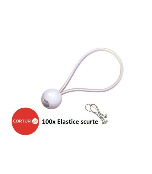 Set 100 intinzatoare elastice scurte