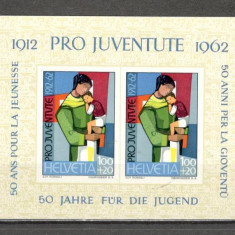 Elvetia.1962 Pro Juventute:50 ani Fundatia Pro Juventute-Bl. SH.46