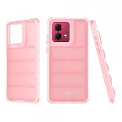 Husa pentru Motorola Moto G84, Techsuit, Wave Shield, Roz foto