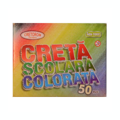 Creta scolara color 50 bucati/cutie foto
