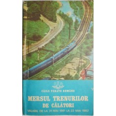 Mersul trenurilor de calatori. Valabil de la 31 mai 1981 la 22 mai 1982