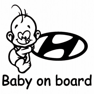 Baby on board Hyundai foto