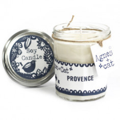 Pachet 6 bucatii Lumânăre din ceara de soia în borcan – Provence , 220 ml, timp de ardere 50 h