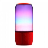 Boxa bluetooth, 2 x 3 W, 1800 mAh, intrare AUX, USB/MSD/AUX, LED RGB, Rosu, V-TAC