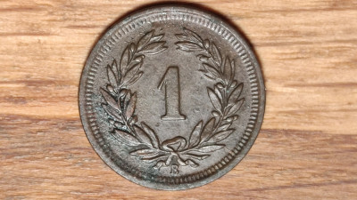 Elvetia - moneda de colectie istorica - 1 rappen 1938 B -rara- absolut superba! foto