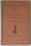 DATE ET DESTINATAIRE DE L &#039; &#039; HISTOIRE AUGUSTE &#039; par HENRI STERN , 1953