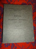 Romania in primul razboi mondial 1916-1919 / volumul III , partea I-a , capitolele XX-XXIV // carte veche ,an 1940, 1122 pagini