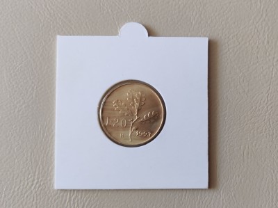 Italia - 20 lire (1993) - monedă s199 foto
