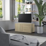 vidaXL Comodă TV, stejar Sonoma, 80 x 34 x 36 cm, PAL
