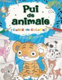 Pui de animale Carte de colorat