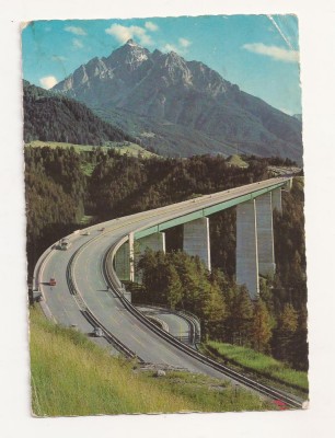 FG2 - Carte Postala - AUSTRIA - Europabrucke der Brennerautobahn, circulata foto