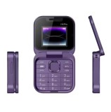 Telefon pliabil i16Pro, Copii, &Icirc;nregistrare automată a apelurilor, FM, Dual SIM, &lt;1GB, Mov, Neblocat