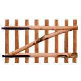 Cumpara ieftin Poarta de gard simpla, din lemn de alun, 100 x 60 cm
