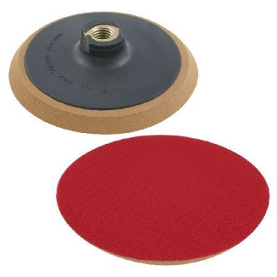 SUPORT DISC ABRAZIV AUTO-ADEZIV GUMAT CU FILET / 125MM foto