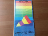 romania camping sites harta turism ministerul turismului publiturism 1978 RSR