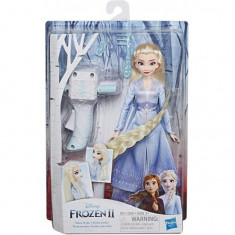 PAPUSA FROZEN2 ELSA CU PAR LUNG PENTRU IMPLETIT foto