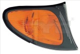Semnalizator fata dreapta BMW Seria 3 E46 Sedan Touring 202003, carcasa neagra, lentila galbena, cu suport bec, ECE, OE 63136910980 63137165848