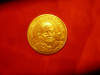 Medalie cu Papa Ioan XXIII si Biblia ,bronz aurit , semnat GB , d=2,8cm, Europa
