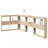vidaXL Bibliotecă tăblie &icirc;n formă de L, 90 cm, lemn masiv de pin 859274