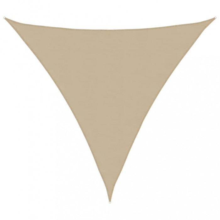 Gossi parasolar, bej, 4x4x4 m, tesatura oxford, triunghiular