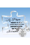 Placă din acril, panou mic pentru ziua de naștere a tatălui cu cuvinte frumoase