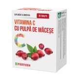 Vitamina c+pulpa macese 30cps