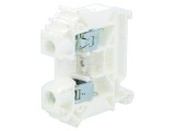 Conector Șine 0.5-16mm2 Piste 1 Borne 2 Alb TS35