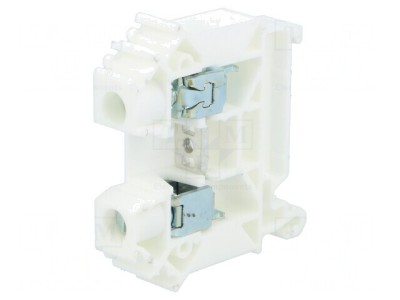 Conector Șine 0.5-16mm2 Piste 1 Borne 2 Alb TS35 foto