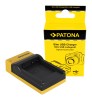 Incarcator Baterie Aparat Foto Panasonic DMW-BCF10E PATONA Slim micro-USB (DMC-LX5/TZ7/TZ8/ZS1/ZS3, BCJ13/DMWBCG10)